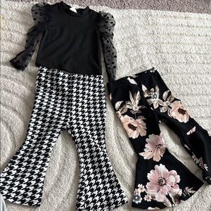 Baby girl Flare Pants with Shirt